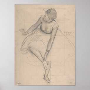 Dancer past haar dipper aan poster