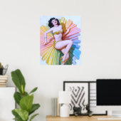 Dancer Pin Up Poster (Thuiskantoor)
