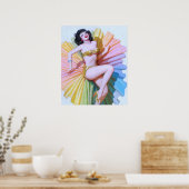 Dancer Pin Up Poster (Keuken)