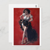 Dancer Pinup Briefkaart (Voorkant / Achterkant)