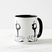Dancer Pose Mug - Cadeaux inspirés par le yoga (Devant droit)