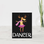 Dancer Prancer kerstdanserrenrenrenrenrendieres Kaart (Voorkant)