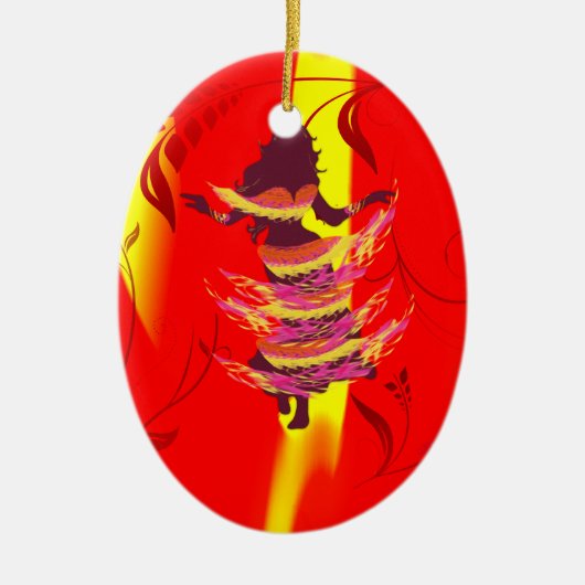 Dancer *Rayjii* Keramisch Ornament (Voorkant)