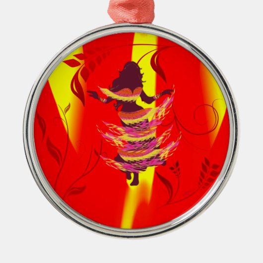 Dancer *Rayjii* Metalen Ornament (Voorkant)