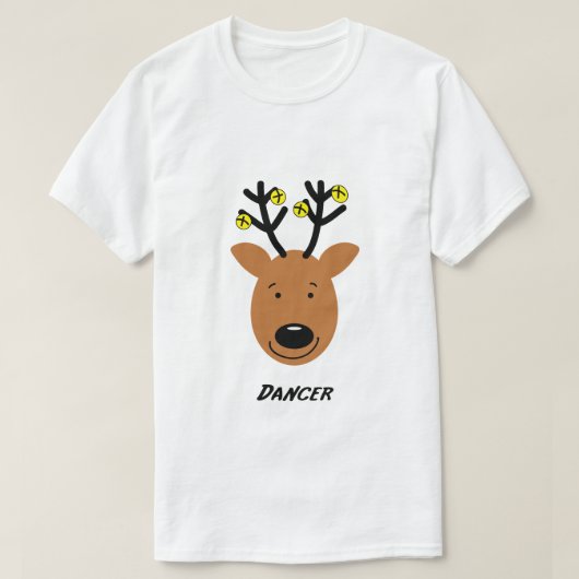 Dancer Reindeer T-shirt (Design voorkant)
