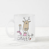 Dancer Reindeer T-shirts en cadeautjes Matglas Koffiemok (Links)