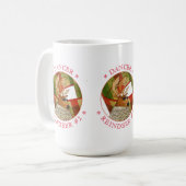 DANCER REINDEER Tall White Mug (Devant gauche)