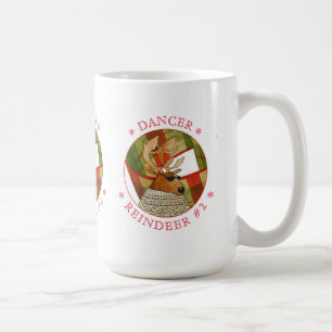DANCER REINDEER Tall White Mug