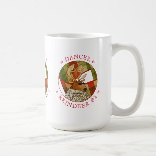 DANCER REINDEER Tall White Mug (Droite)