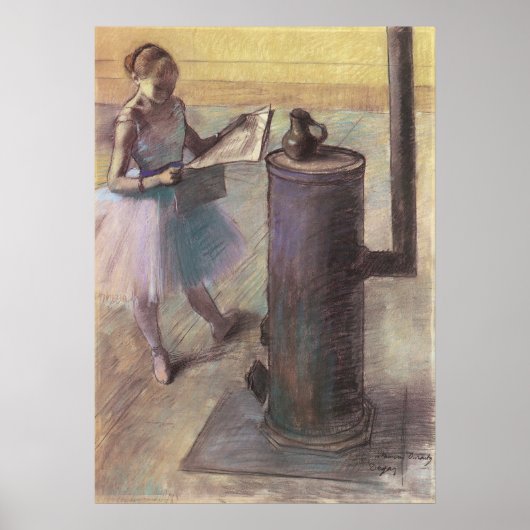 Dancer Resting by Edgar Degas, balletkunst Poster (Voorkant)
