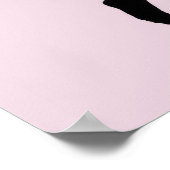 Dancer Retire Silhouette - Gepersonaliseerd Poster (Hoek)