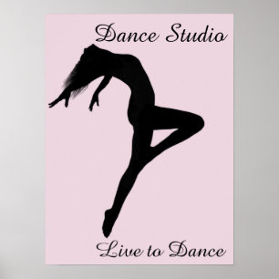 Dancer Retire Silhouette Persoonlijk Poster