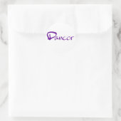 Dancer Ronde Sticker (Tas)