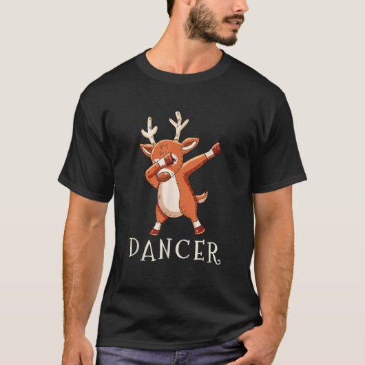 DANCER Santas Reindeers Family Matching Outfit Chr T-shirt (Voorkant)