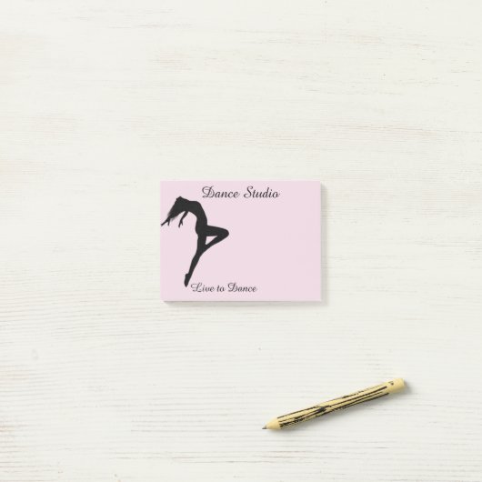 Dancer Silhouette - Aangepaste selectie om het eve Post-it® Notes (Op bureau)