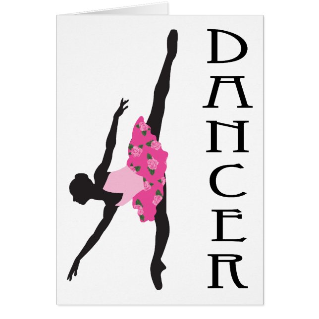 Dancer Silhouette Ballerina Gift (Voorkant)