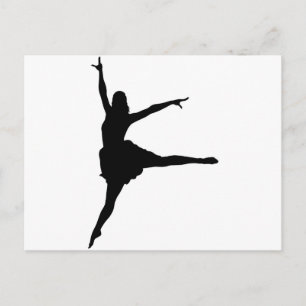 Dancer Silhouette Briefkaart
