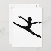 Dancer Silhouette Briefkaart (Voorkant / Achterkant)