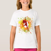 Dancer Silhouette Girls T-Shirt (Devant)