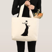 Dancer Silhouette Grote Tote Bag (Voorkant (product))