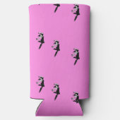 Dancer silhouette op roze (Achterkant)