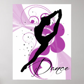 Dancer Silhouette Poster