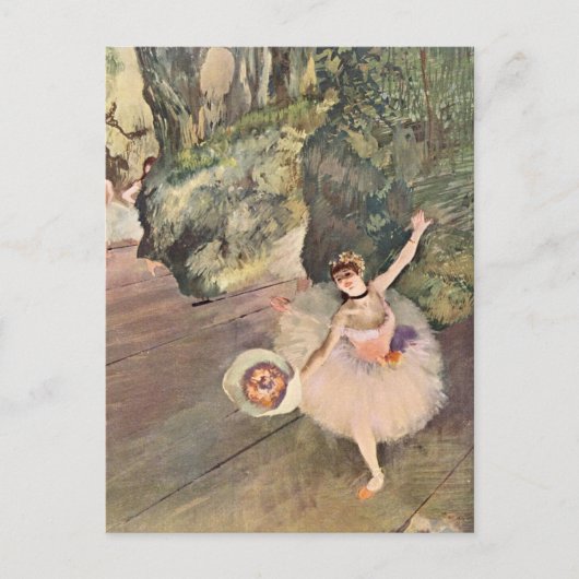 Dancer / Ster van de ballet - Degas schilderen Briefkaart (Voorkant)