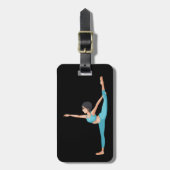 Dancer Stretching Bagagelabels (Voorkant verticaal)