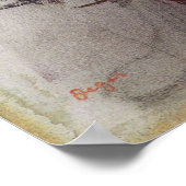 Dancer Stretching by Edgar Degas, ballet Poster (Hoek)