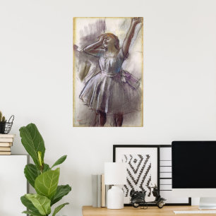 Dancer Stretching by Edgar Degas,  ballet Poster