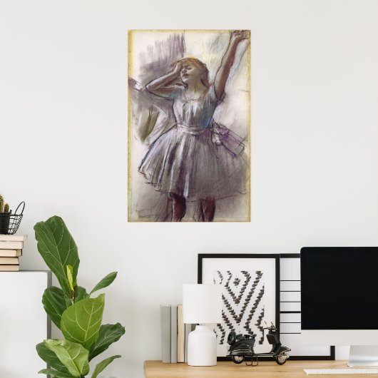 Dancer Stretching by Edgar Degas, ballet Poster (Thuiskantoor)