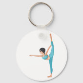 Dancer Stretching Dance-Sleutelhanger Sleutelhanger (Voorkant)