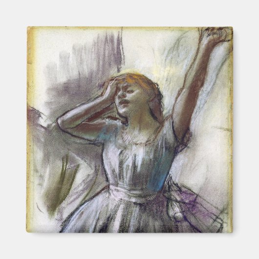 Dancer Stretching door Degas Magneet (Voorkant)