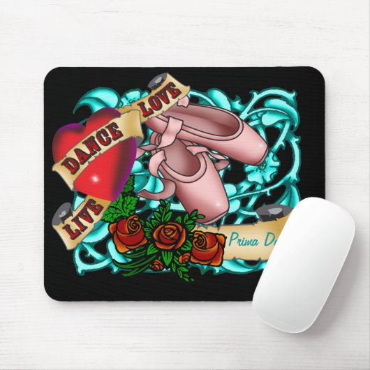 Dancer Tattoo Mousepad Muismat (Met muis)