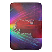 Dancer Under Neon Regenboog Douche Badmat (Voorkant Verticaal)