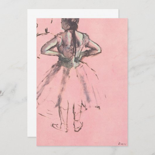 Dancer van achteren door Edgar Degas Ballet (Voorkant / Achterkant)