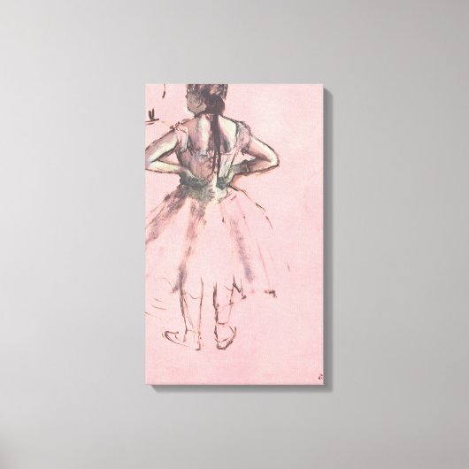 Dancer van achteren door Edgar Degas Ballet Canvas Afdruk (Voorkant)