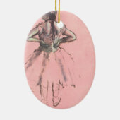 Dancer van achteren door Edgar Degas  Ballet Keramisch Ornament (Achterkant)
