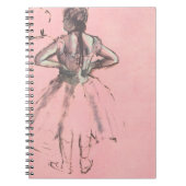 Dancer van achteren door Edgar Degas Ballet Notitieboek (Voorkant)