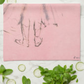 Dancer van achteren door Edgar Degas  Ballet Theedoek (Gevouwen)