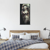 Dancer, van de Sun Temple van Kanara, Indiaan, 13t Canvas Afdruk (Insitu (Slaapkamer))