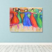 Dancers Canvas Afdruk (Insitu (Houten vloer))