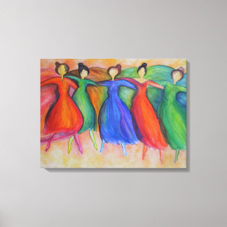 Dancers Canvas Afdruk