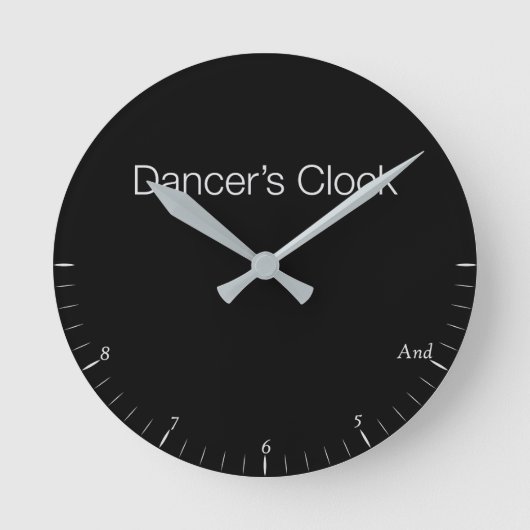 Dancer's Clock Ronde Klok (Voorkant)