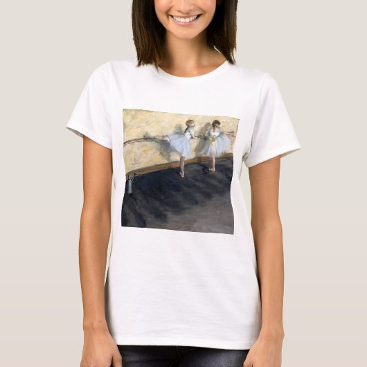 Dancers die aan de Barre, Edgar Degas oefenen T-shirt (Voorkant)