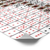 Dancers die Kaart afspelen Poster (Hoek)