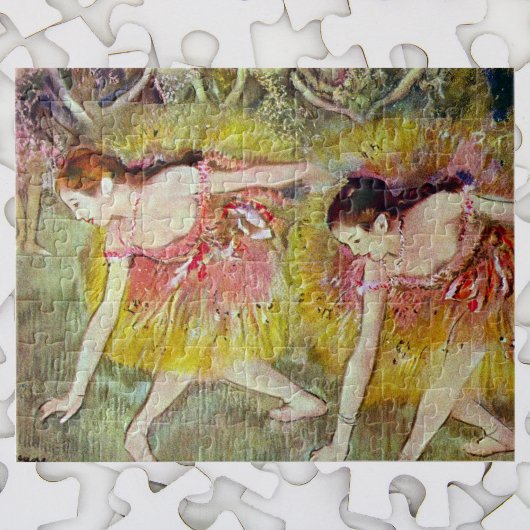 Dancers die naar beneden buigen door Edgar Degas, Legpuzzel