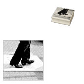 Dancer's feet rubberen stempel (Gestempeld)