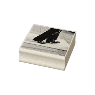 Dancer's feet rubberen stempel
