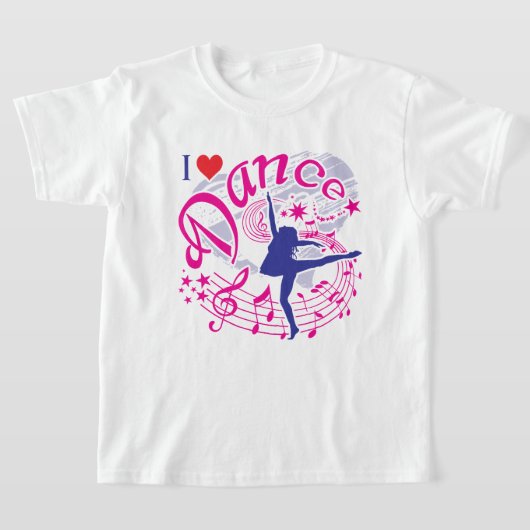 Dancer's, ik hou van Dans T-shirt (Laagn)